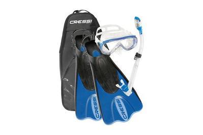 Cressi Palau Short Fin Set, the best snorkel set for most people
