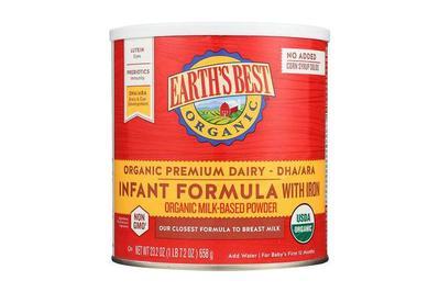 Earth’s Best Organic Dairy Infant Formula, the best organic formula