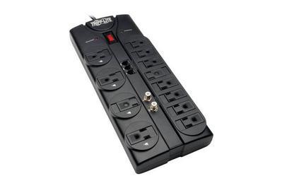 Tripp Lite Protect It 12-Outlet Surge Protector TLP1208TELTV, home theater protection