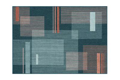 Ruggable Quadra Teal Rug, a (very) thin rug you can throw into the washing machine
