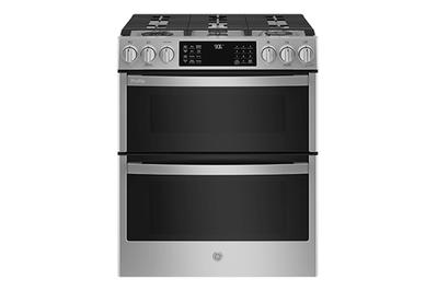 GE Profile PGS960YPFS, a double-oven slide-in range