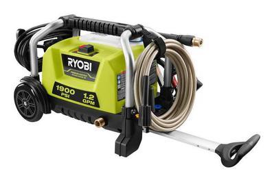 Ryobi RY1419MTVNM 1900 PSI Electric Pressure Washer, more portable, not as powerful