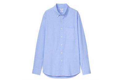 Uniqlo Oxford Slim-Fit Long-Sleeve Shirt, an inexpensive oxford button-down