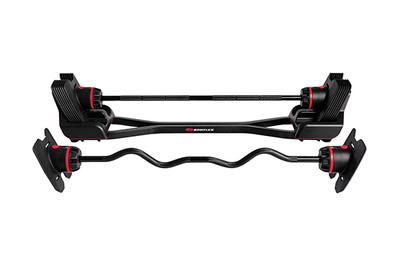 Bowflex SelectTech 2080 Barbell with Curl Bar, an adjustable barbell for at-home strength training
