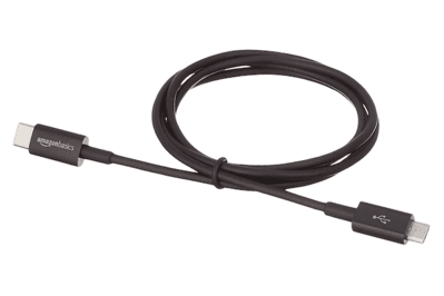 AmazonBasics USB Type-C to Micro-B 2.0 Cable, for charging via micro-usb