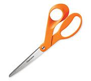 Fiskars 8 Inch The Original Orange-Handled Scissors, standard, inexpensive scissors