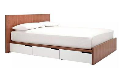 Blu Dot Modu-licious Queen Bed, a customizable, showpiece storage bed