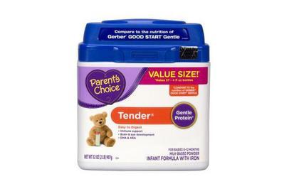 Parent’s Choice Tender Non-GMO Infant Formula, the best “gentle” formula