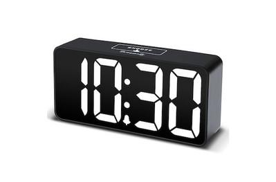 DreamSky Compact Digital Alarm Clock, an affordable, easy-to-see alarm clock