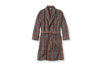 L.L.Bean Men’s Scotch Plaid Flannel Robe, the best men’s flannel robe