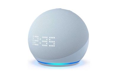 Echo Dot (5th Gen) with clock, a camera-free option for nightstands