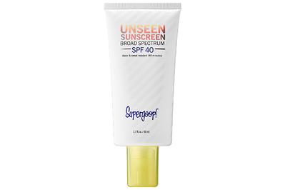 Supergoop Unseen Sunscreen SPF 40, no white cast whatsoever
