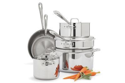 All-Clad D3 Tri-Ply Stainless Steel 10-Piece Set, a buy-it-for-life cookware set