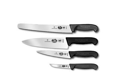 Victorinox 4-Piece Knife Set with Fibrox Handles, a lightweight knife set for beginners and pros