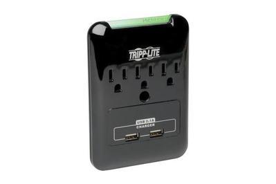 Tripp Lite Protect It 3-Outlet Surge Protector SK30USB, for light use and travel