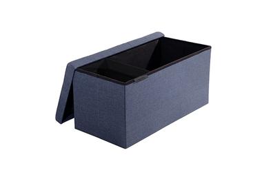 Seville Classics Foldable Storage Bench Ottoman, best collapsible storage bench