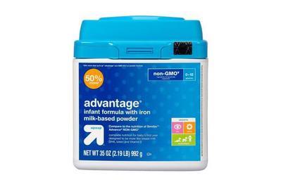 Up & Up Advantage Infant Formula, a little more expensive, available in smaller quantities