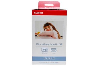 Canon KP-108IN Color Ink/Paper Set, ribbon and paper refill for the cp1300