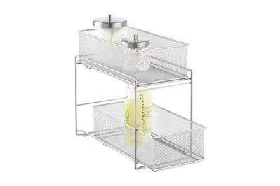The Container Store Silver 2-Drawer Mesh Organizer, best under-sink drawers