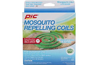 Pic Mosquito Repelling Coils, cheaper, but smoky and smelly