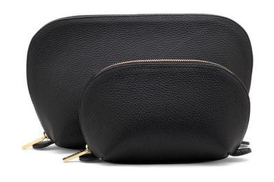 Cuyana Leather Travel Case Set, our favorite luxury cosmetic bag