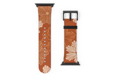 Lei’ohu Designs Kou Apple Watch Band, comfortable faux leather, best for smaller wrists