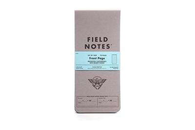 Field Notes Front Page Reporter’s Notebooks, a great handheld pad with a soft cover