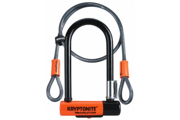 Kryptonite New-U Evolution Mini-7 With Double Loop Cable, the best bike lock