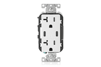Leviton T5835, the best 20-amp wall outlet with usb-c