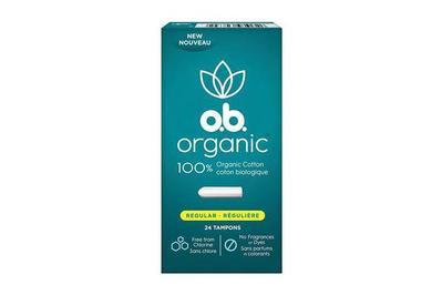 O.B. Organic, best organic, applicator-free tampon