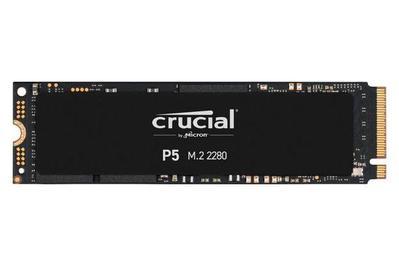 Crucial P5 (500 GB NVMe), better for large files