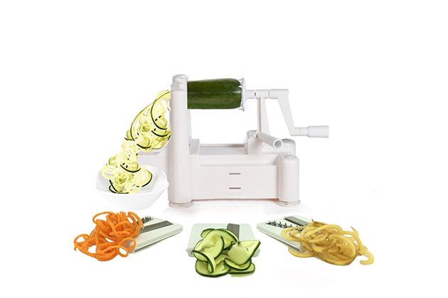 Spiralizer Five-Blade Vegetable Slicer, a cheaper option with less cutting ability