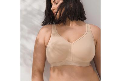 Soma Embraceable Full Coverage Wireless Unlined Bra, a bralette with larger size options