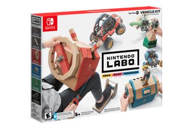 Nintendo Labo Vehicle Kit, drive a car, plane, and submarine with cardboard contraptions