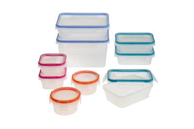 Snapware 18-Piece Total Solution Plastic Food Storage Set, plastic locking containers