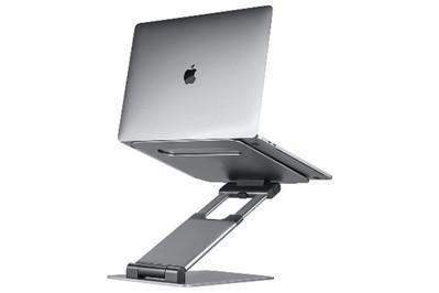 Lifelong Upryze Ergonomic Laptop Stand, a taller laptop stand that works for sitting and standing