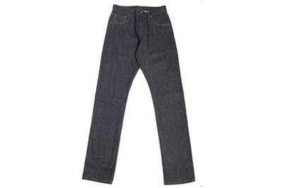 Left Field NYC Chelsea Cone Mills 13 oz Denim Jeans, a slim pair of raw selvedge denim with perfect stitching