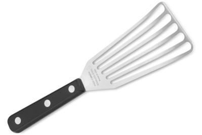 Lamson Flexible Stainless-Steel Slotted Spatula, heavier and more expensive