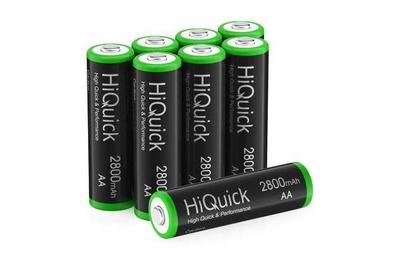 HiQuick NiMH AA 2,800 mAh, the best rechargeable aa batteries