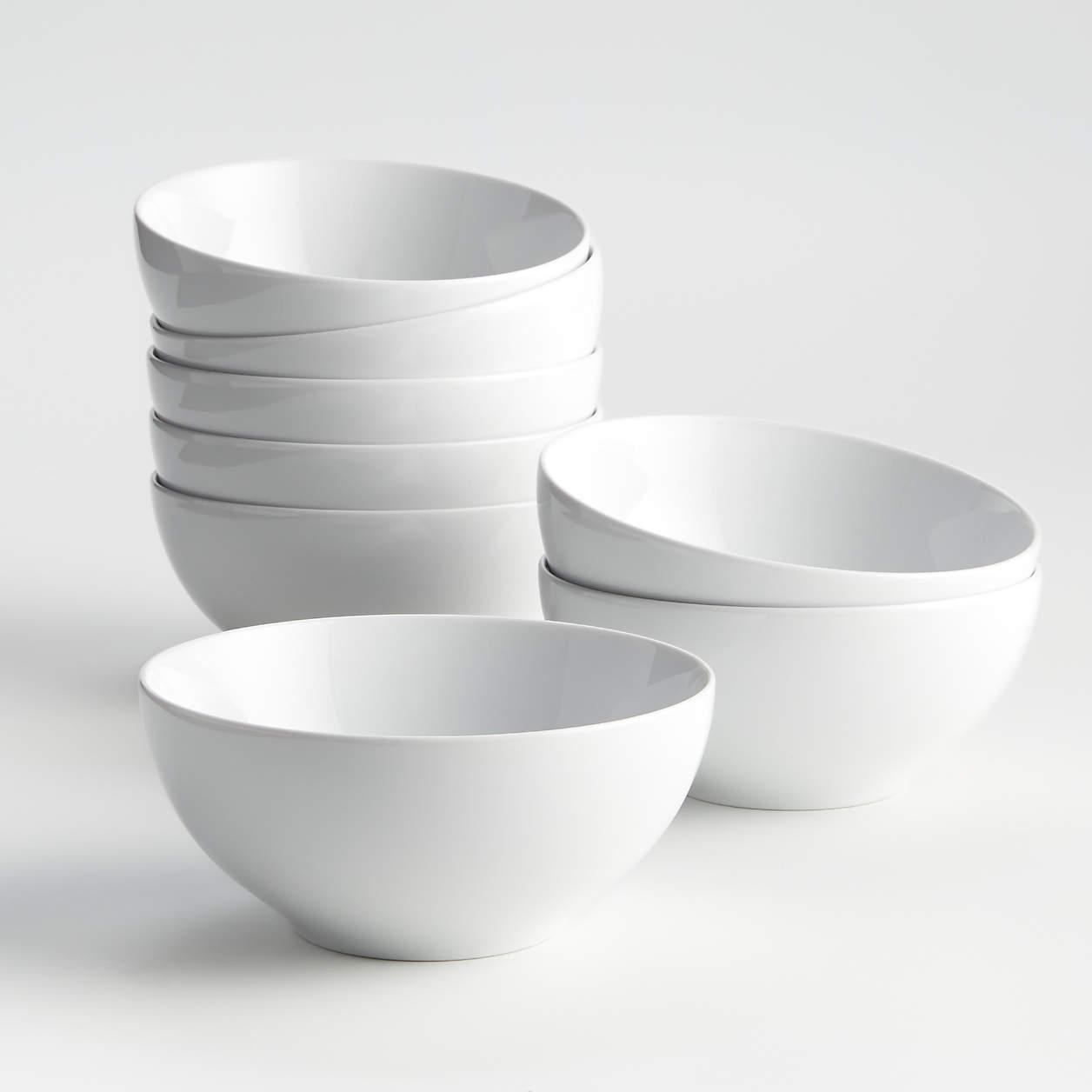 Crate and Barrel Aspen Dinnerware Bowls, generously sized bowls
