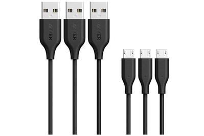 Anker PowerLine Micro-USB Cable (3 feet, pack of three), the best micro-usb cable