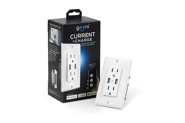 Geeni Current+Charge, the best in-wall smart outlet