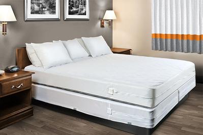 Sleep Defense System by Hospitology Waterproof/Bed Bug Proof Mattress Encasement, solid mattress protection but less comfortable