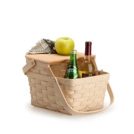 Longaberger Whitewashed Picnic Basket, a sweet picnic basket