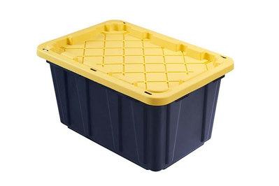 Home Depot HDX Tough Storage Tote, inexpensive and widely available bins