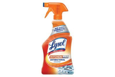Lysol Kitchen Pro Antibacterial Cleaner, a non-bleach spray