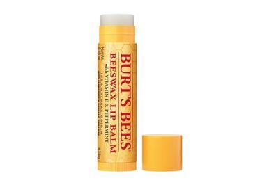 Burt’s Bees Beeswax Lip Balm, an inexpensive lip balm without spf