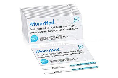 MomMed Pregnancy Test, the best pregnancy test strips (with cups)