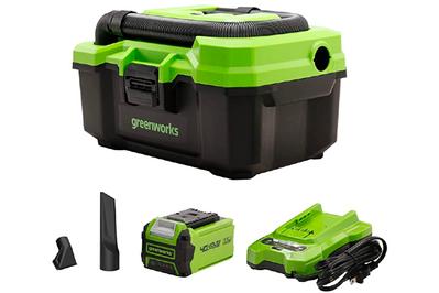 Greenworks 40V 3-Gallon Wet/Dry Cordless Vac, a larger, more powerful cordless vac