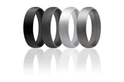 Roq Dome Style Thin Silicone Ring (4-Pack), a more affordable option